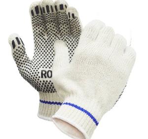 Gants Tricot POLYCOTON, picots PVC