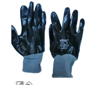 Gant N11 entièrement enduit de Nitrile noir